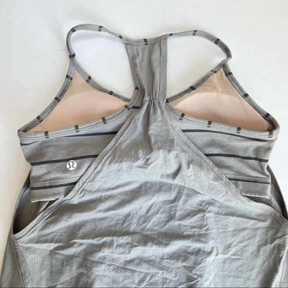 Lululemon No Limits Tank Top Built-In Bra Gray 6 - Picture 7 of 12